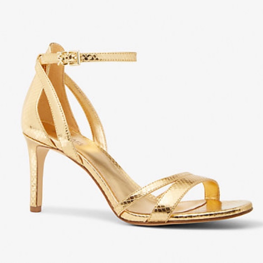 Micheal Kors | Kimberly Sandal Metallic Leather